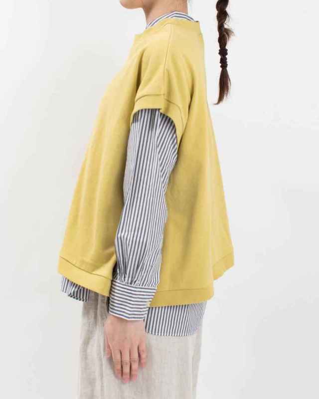 751-298  Bliss bunch ミニ裏毛サイドスリットプルオーバーベスト