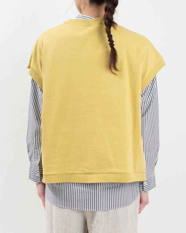 751-298  Bliss bunch ミニ裏毛サイドスリットプルオーバーベスト