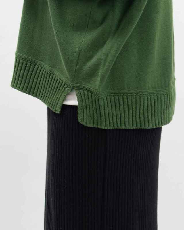 758-208 Bliss bunch 前後差サイド切替裾スリットプルオーバー