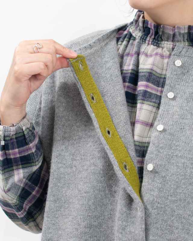 758-215 Bliss bunch 切替ワイドDショルダーベスト