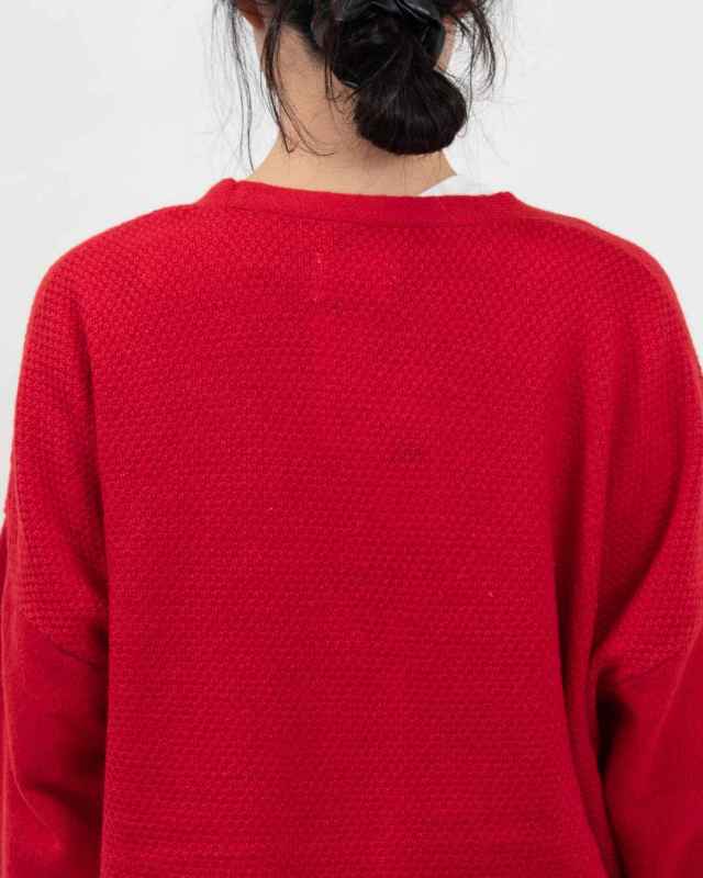 758-220 Bliss bunch 前後差1釦カーデ（鹿の子編み）