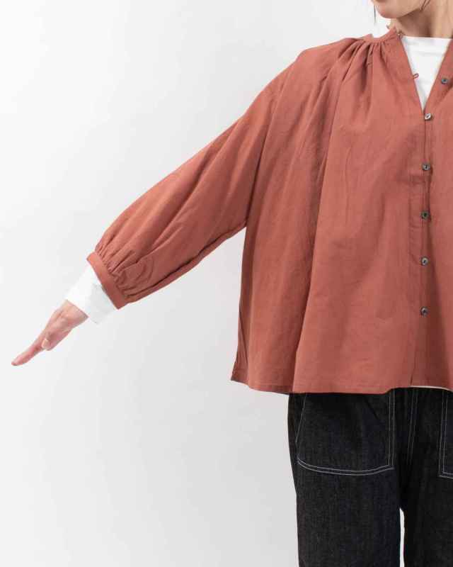 758-274 Bliss bunch ギャザーブラウス（9分袖）