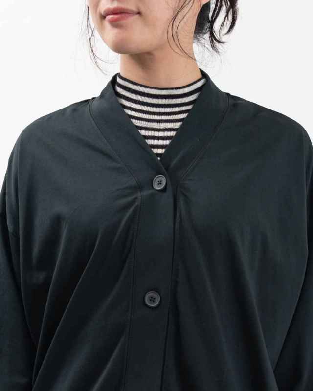 758-304 Bliss bunch オーガニックスプライ天竺 オーバーサイズVネックカーディガン