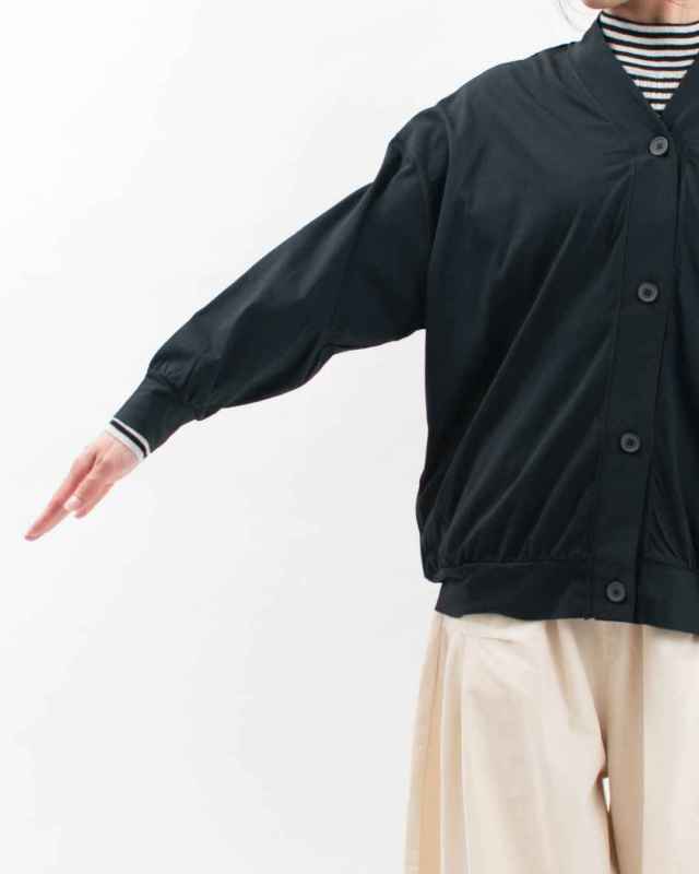 758-304 Bliss bunch オーガニックスプライ天竺 オーバーサイズVネックカーディガン