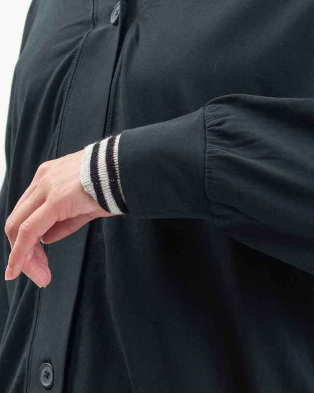 758-304 Bliss bunch オーガニックスプライ天竺 オーバーサイズVネックカーディガン