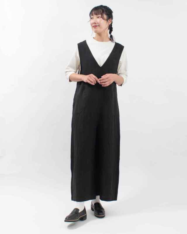 758-313 Bliss bunch Vネックサロペット