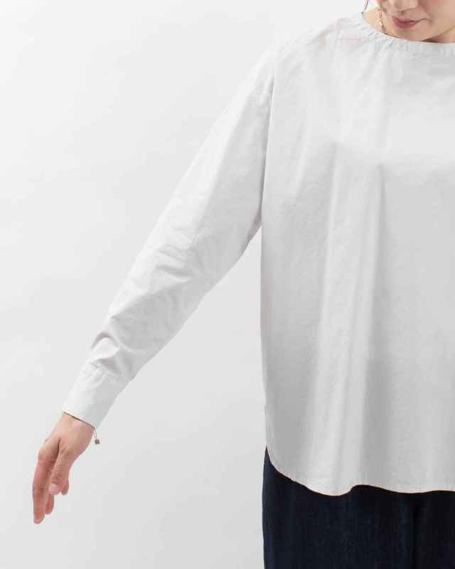 758-314 Bliss bunch 前後差裾ラウンドレイヤードシャツプルオーバー