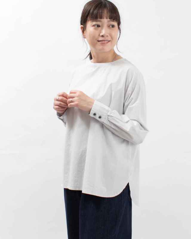 758-314 Bliss bunch 前後差裾ラウンドレイヤードシャツプルオーバー