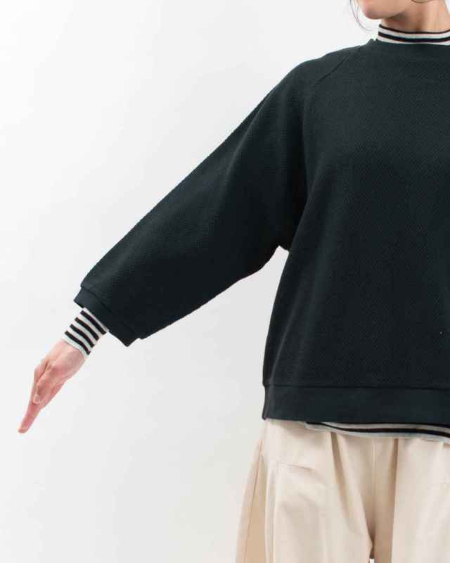 758-345 Bliss bunch リバイバルハニカム ラグランワイドプルオーバー（8分袖）