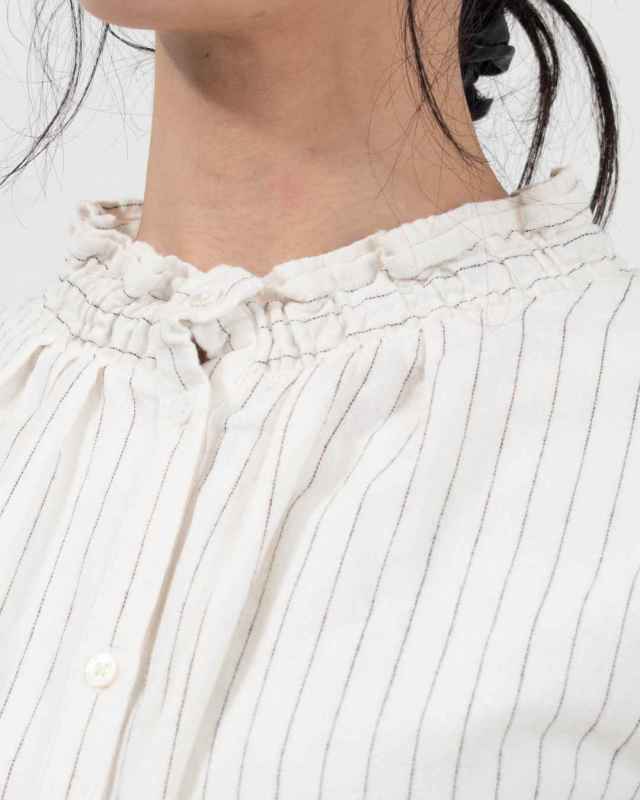 758-449 Bliss bunch ネックシャーリングブラウス