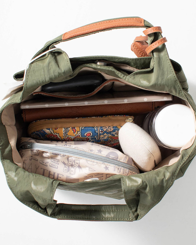 toleur ナイロンドット／カウレザートート11714