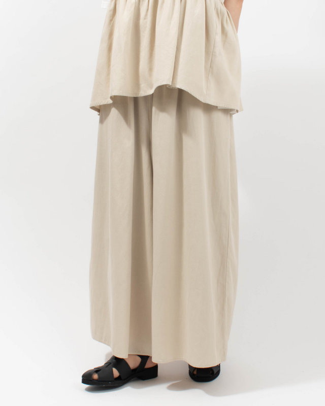 7601-6750 ista-ire コットンテンセル フレアパンツ