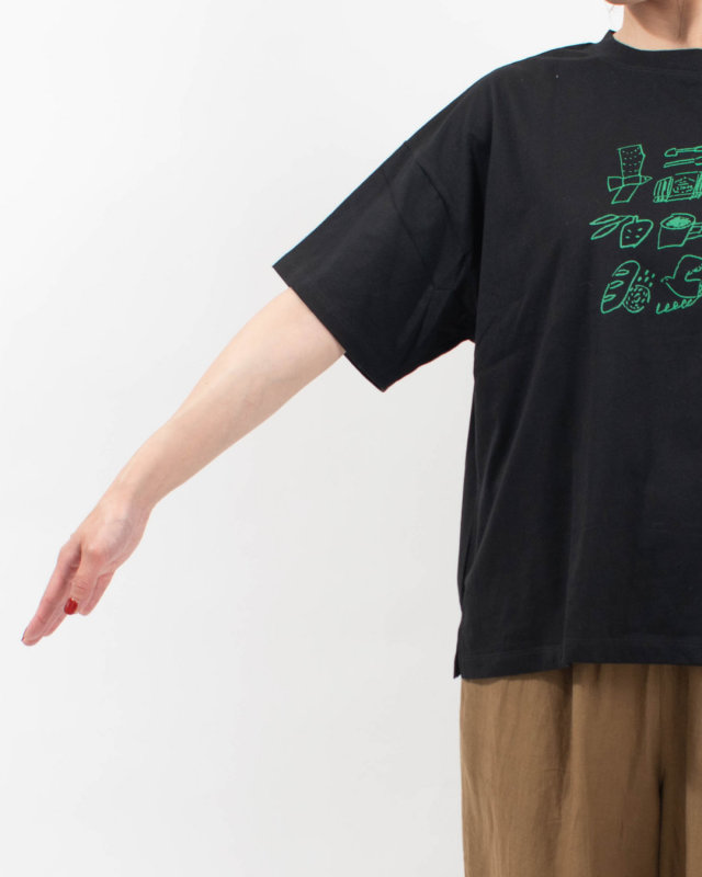 7601-7440 ista-ire コットン天竺　暮らしの小物イラストTEE