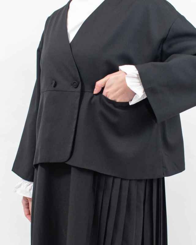 761-226 Bliss bunch アンサンブルワンピース（ジャケット+切替プリーツワンピース）