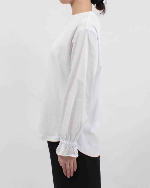 761-235 Bliss bunch 布帛×カットソー切替キャンディースリーブプルオーバー