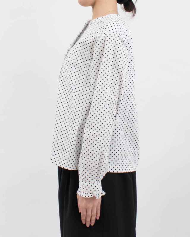 761-236 Bliss bunch フロントフリルブラウス