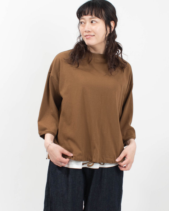 764-269 Bliss bunch ドロストワイドプルオーバー(袖口ロール)