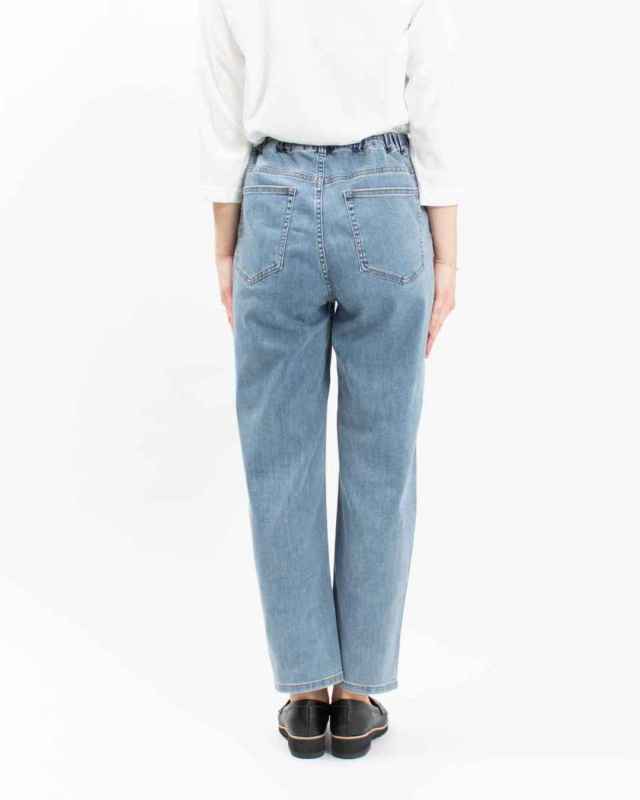 8114044　WWO 涼ふわデニムのタックパンツ(レディース・TRICKZIP)8114044