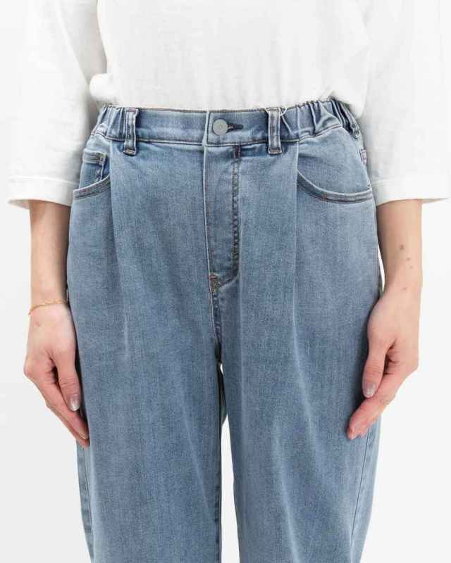 8114044　WWO 涼ふわデニムのタックパンツ(レディース・TRICKZIP)8114044