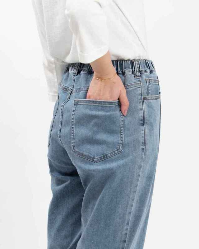 ssz デニム　ワイルドパンツ WWO 涼ふわデニムのタックパンツ(レディース・TRICKZIP)8114044