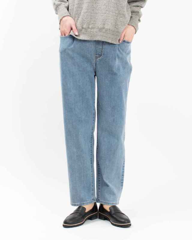 WWO 甘織デニムのタックパンツ 8114044｜ナチュラルファッション