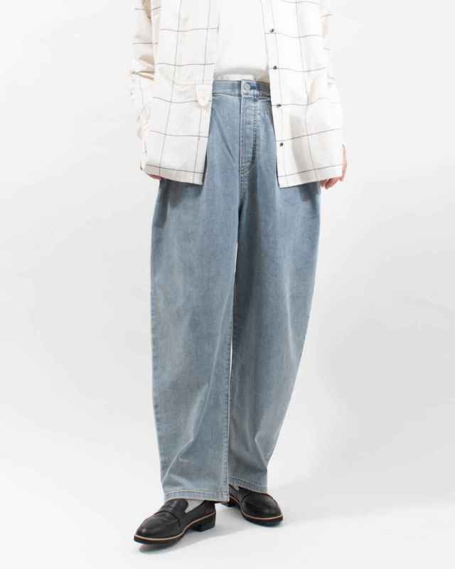 8115048 WWO 甘織デニムのバルーンパンツ 8115048