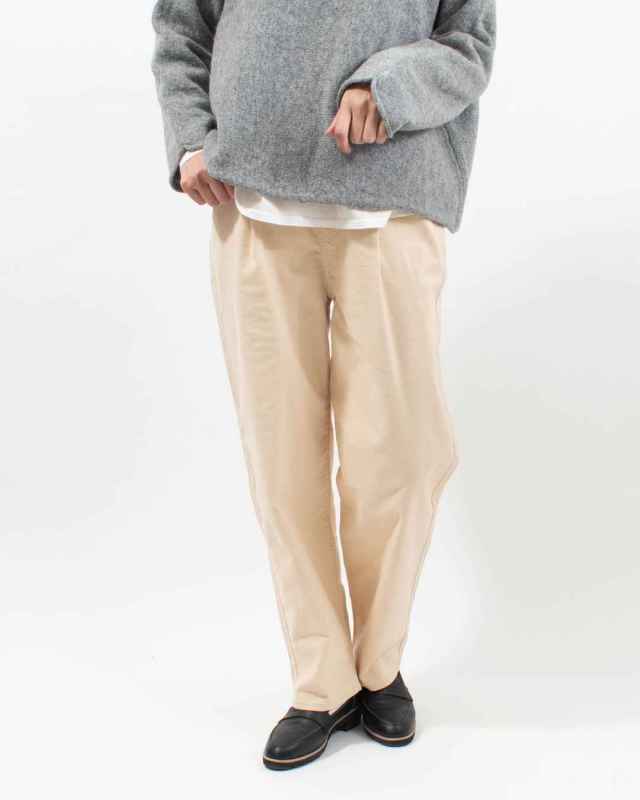 8115173 WWO ピーチライクコットンのタックパンツ