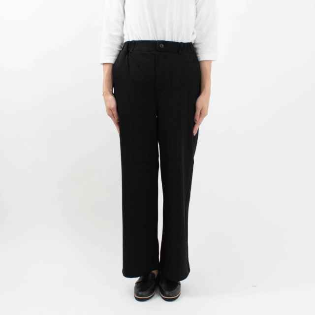 WWO あったか裏フリースニットツイルのストレートワイドパンツ 8133167