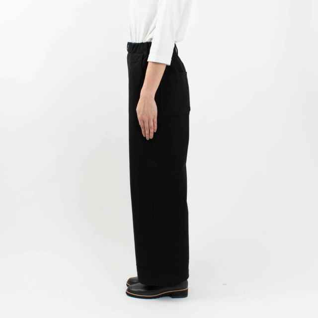 WWO あったか裏フリースニットツイルのストレートワイドパンツ 8133167