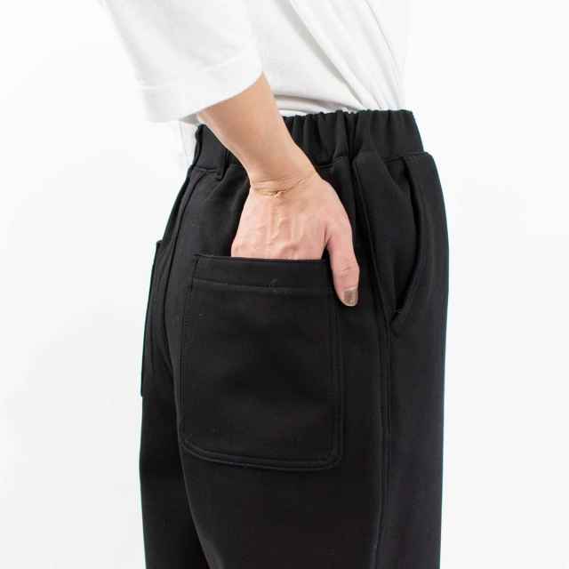 WWO あったか裏フリースニットツイルのストレートワイドパンツ 8133167