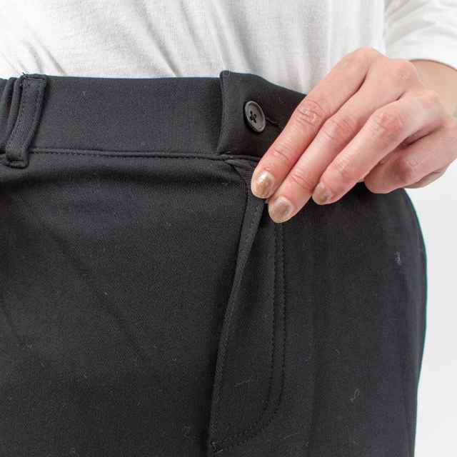 WWO あったか裏フリースニットツイルのストレートワイドパンツ 8133167