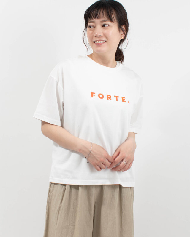 vingtrois ドライタッチコットン フォントT[FORTE.]