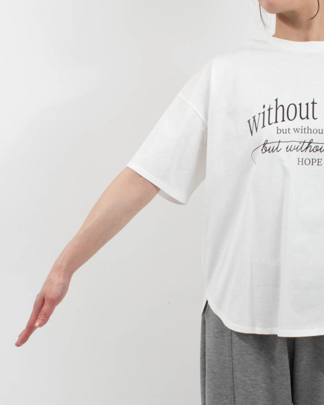 980-25109  vingtrois ドライタッチコットン フォントT [without haste]