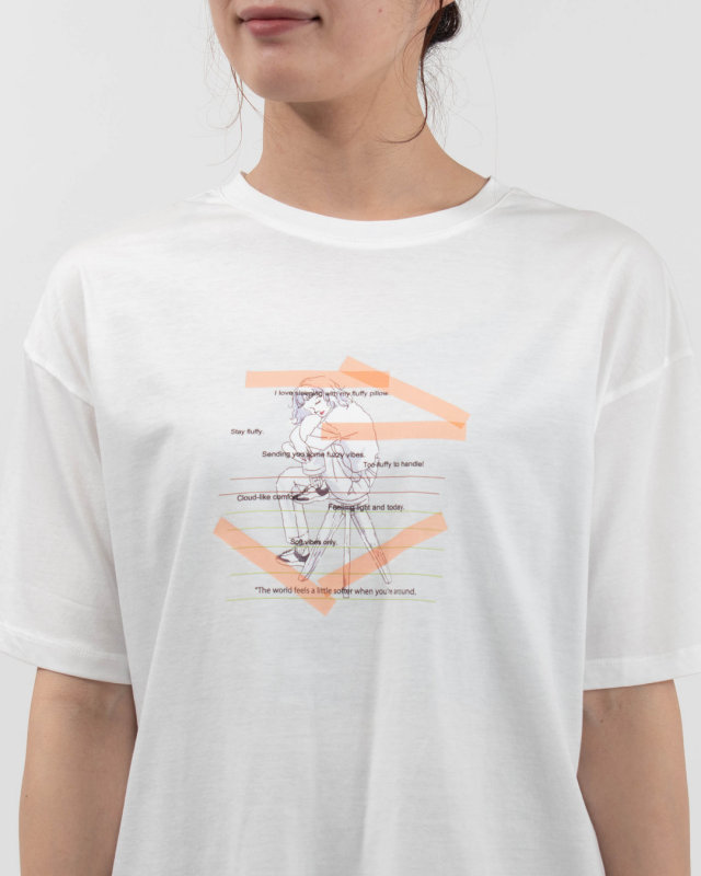 980-25167　vingtrois ドライタッチコットン イラストTシャツ