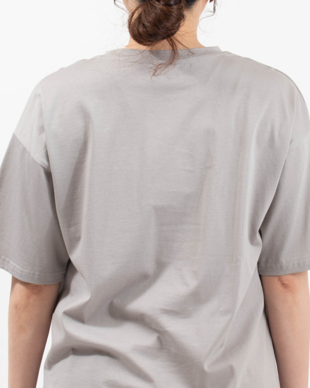980-25173 vingtrois ドライタッチコットン スタンダード 無地Tシャツ