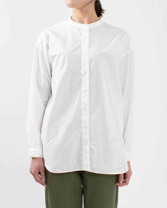 FIRST ファースト バンドカラーオーバーシャツ ASH-004 レディース ナチュラル ファッション コーデ 服 30代 40代 50代ファッション カジュアル シンプル FIRST バンドカラーオーバーシャツ｜ナチュラルファッション