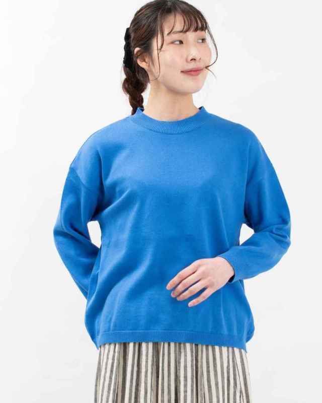 FIRST ファースト クルーネックニットプルオーバー ASH-010 ナチュラル ファッション コーデ 服 30代 40代 ファッションカジュアル シンプル ベーシック FIRST クルーネックニットプルオーバー｜ナチュラルファッション