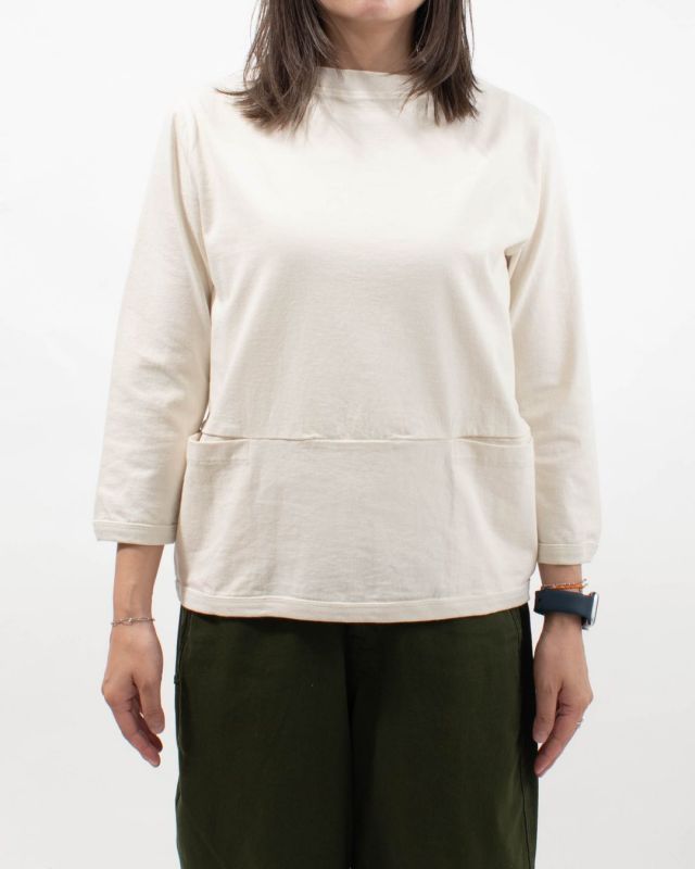 B-442008 BLUE LAKE MARKET アメリカンドライ天竺||ポケットTee