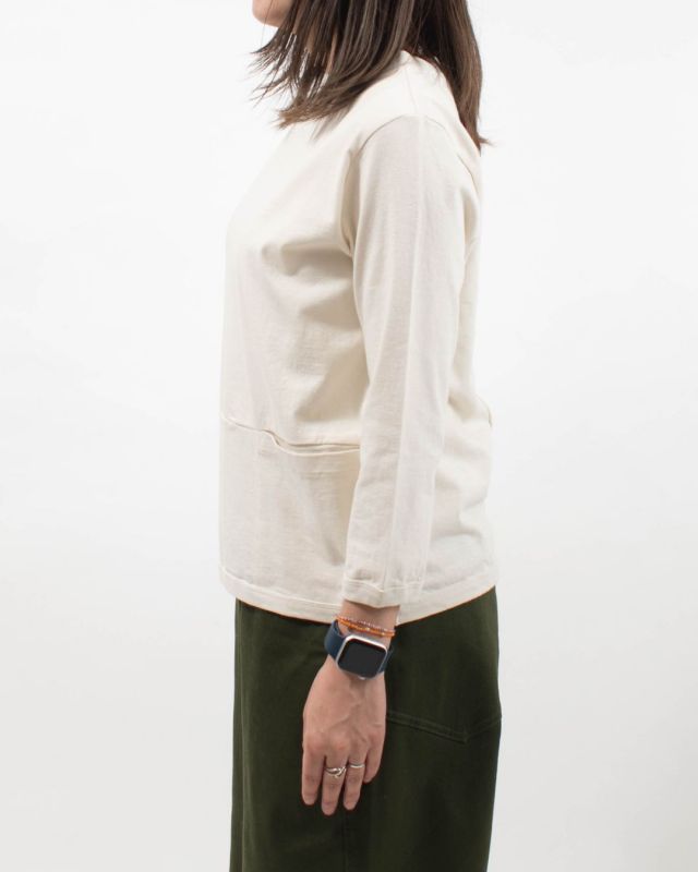 B-442008 BLUE LAKE MARKET アメリカンドライ天竺||ポケットTee