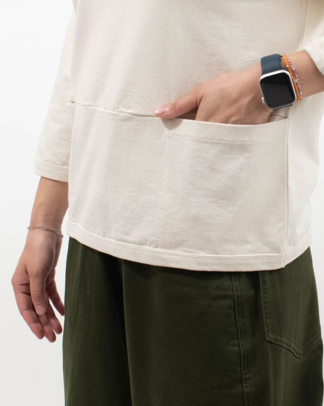 B-442008 BLUE LAKE MARKET アメリカンドライ天竺||ポケットTee