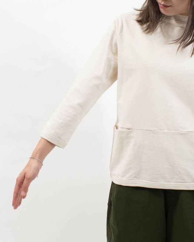 B-442008 BLUE LAKE MARKET アメリカンドライ天竺||ポケットTee