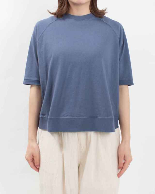 B-491002 BLUE LAKE MARKET アメリカンドライ天竺||ラグランプルオーバー