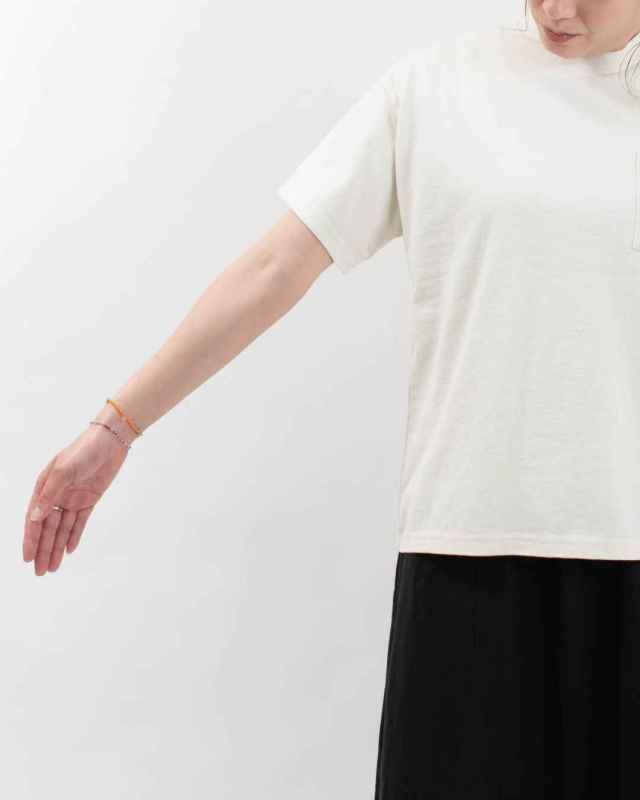 B-491006  BLUE LAKE MARKET アメリカンドライ天竺||バックプリントポケットTee