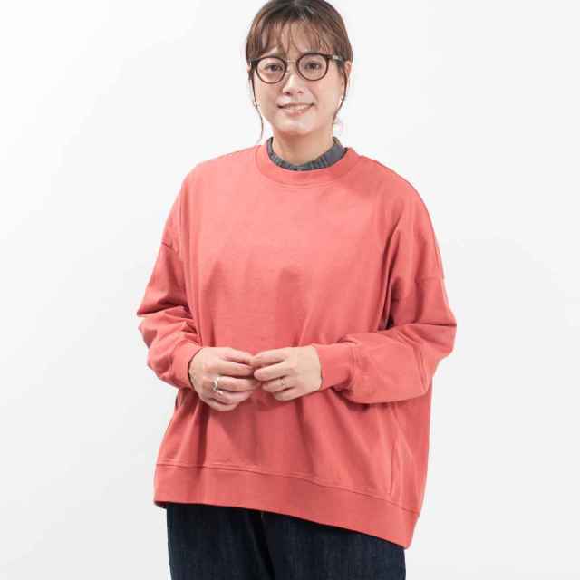 B-492018 BLUE LAKE MARKET アメリカンドライ天竺|| バックスリット袖ダーツプルオーバー