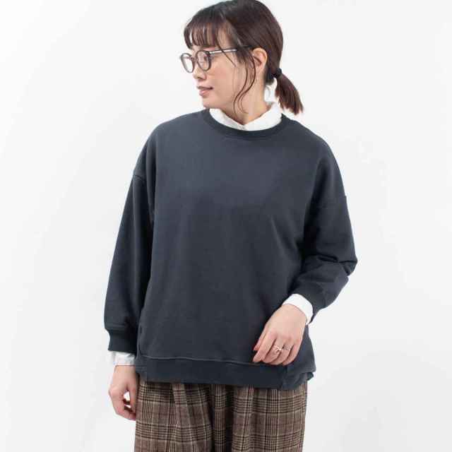 B-493021  BLUE LAKE MARKET AZUMA裏毛バックヘムタックプルオーバー