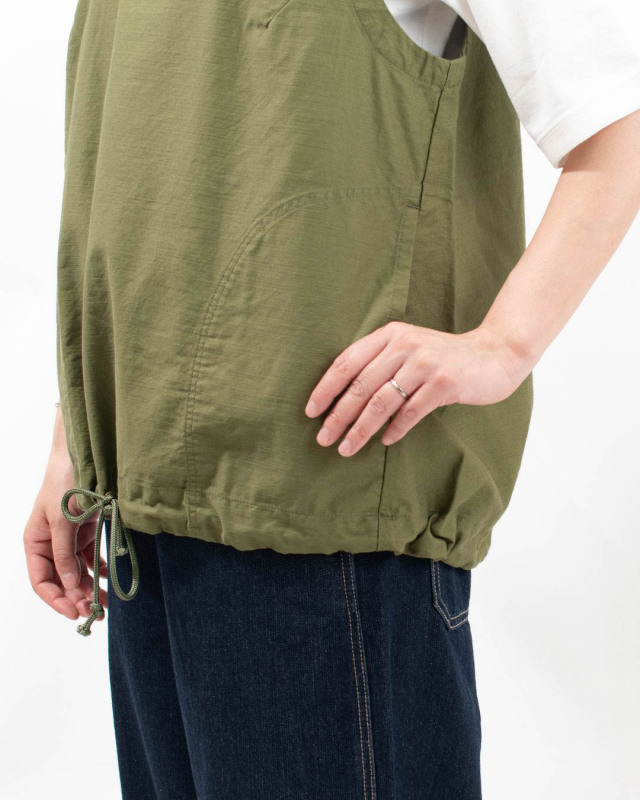 【SALE】Blue Lake Market(ブルーレイクマーケット) ムラバックサテンドロストヘムベスト(B-500016)※セール商品の為、送料無料サービス対象外 Blue Lake Market(ブルーレイクマーケット) ムラバックサテン