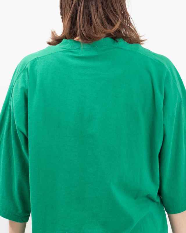 B-502015 BLUE LAKE MARKET 26/1BDTOP度詰天竺パネルスリーブプリントTee<ANIMALS SPIRITS>