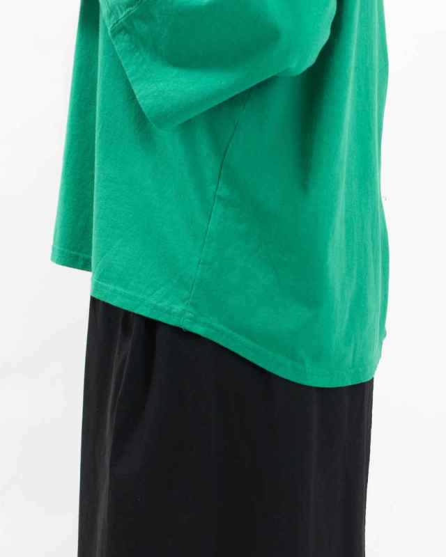 B-502015 BLUE LAKE MARKET 26/1BDTOP度詰天竺パネルスリーブプリントTee<ANIMALS SPIRITS>