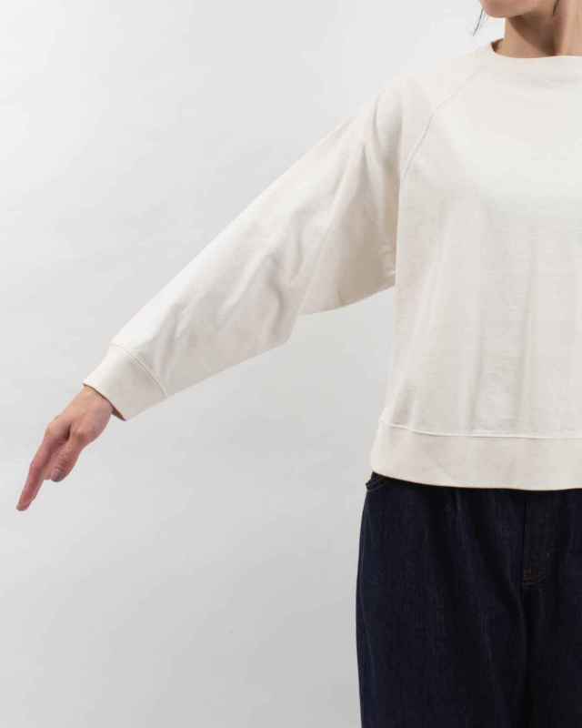 B-512015 BLUE LAKE MARKET アメリカンドライ天竺||ラグランプルオーバー