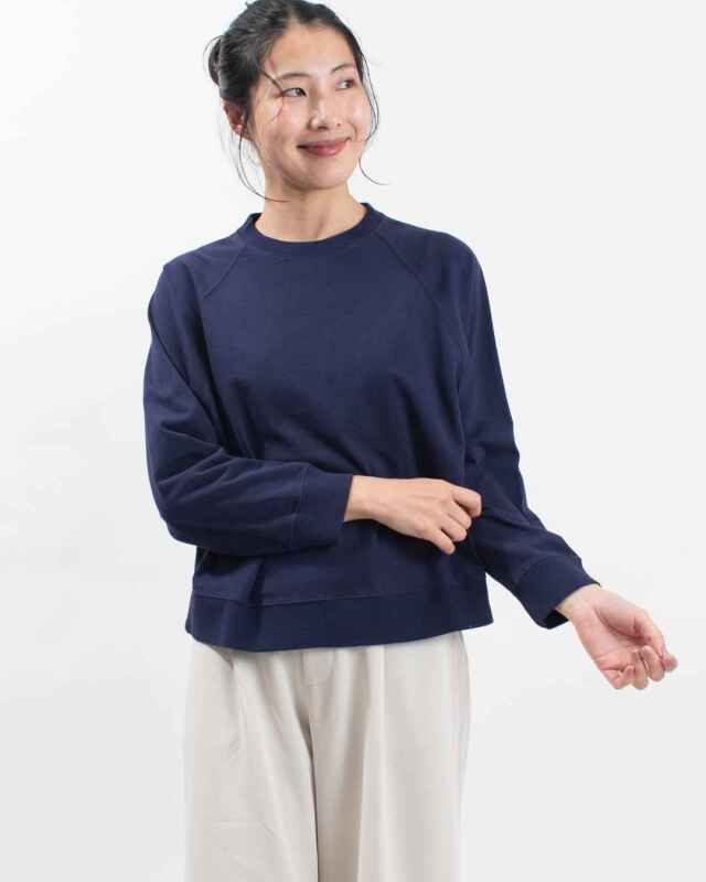 BLUE LAKE MARKET アメリカンドライ天竺||ラグランプルオーバー